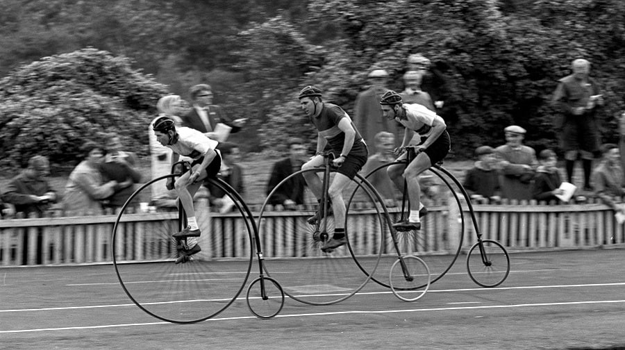 Herne Hill Velodrome antique bike racing, September 1963 (Credit: P&P World Cycling Revival/Gerry Cranham)