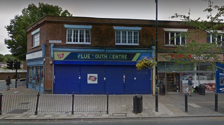 The Blue Youth Centre in Southwark Park which has been closed for some time