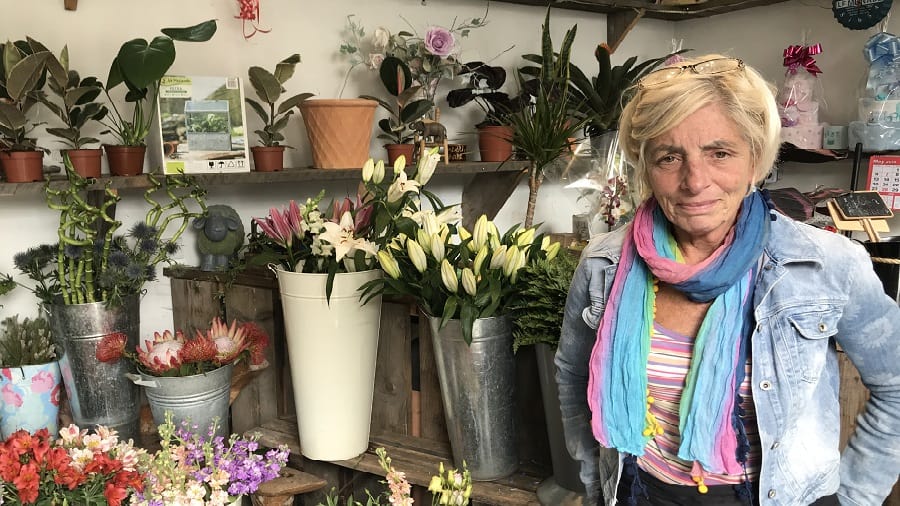 Florist Elaine, inside her Herne Hill shop