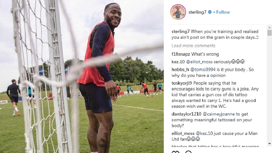 I was two when my father was gunned down': England star Raheem Sterling's  emotional explanation for gun tattoo