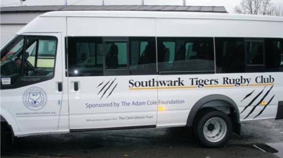Southwark Tigers Rugby Club's minibus has been stolen