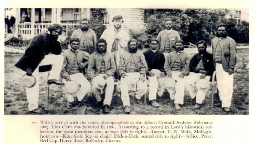 Aboriginal team in February, 1867