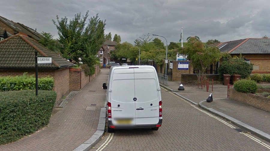 St Elmos Road in Rotherhithe (Google street view)