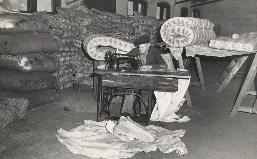 Mattress making at Salvation Army Spa Road (Salvation Army International Heritage Centre)