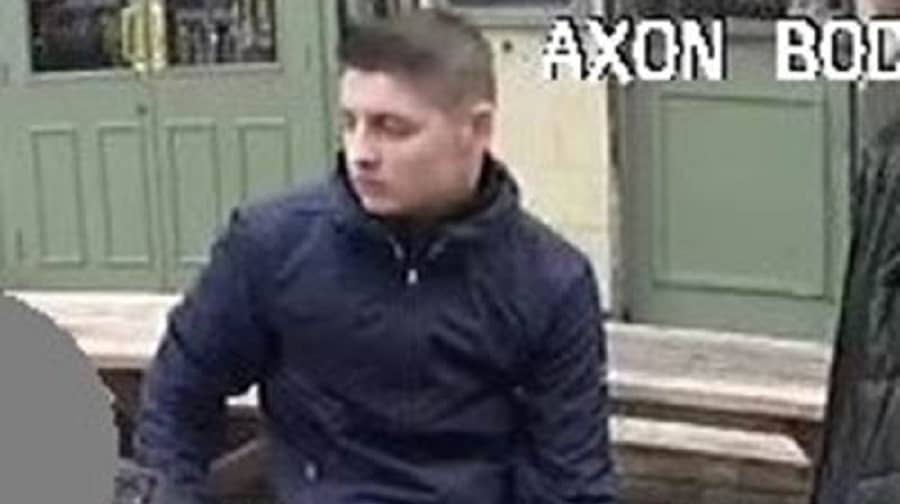 Police want to speak to this man in connection to a clash between Millwall and Bristol City fans outside The Gregorian pub in Bermondsey on April 7, 2018