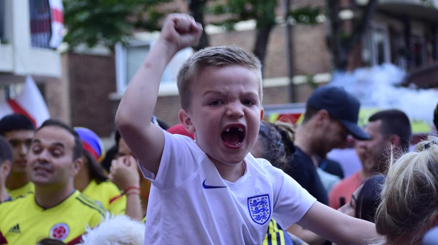 England go through and World Cup Estate goes wild 
Pic by Alexandra Seijas