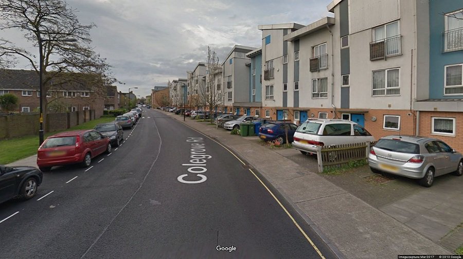 Generic view of Colegrove Road in Peckham (Google street view)