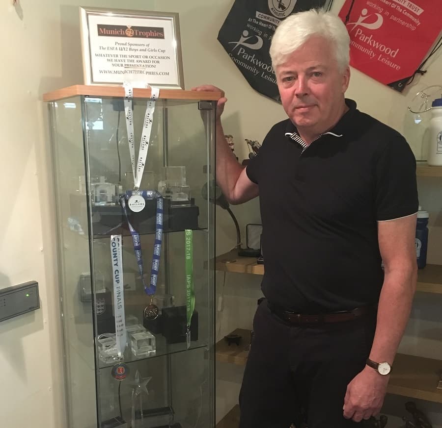 Marc Cowcher, managing director of Munich 72 Trophies in Bermondsey, fears the business may be priced out of the area after being served notice on his lease