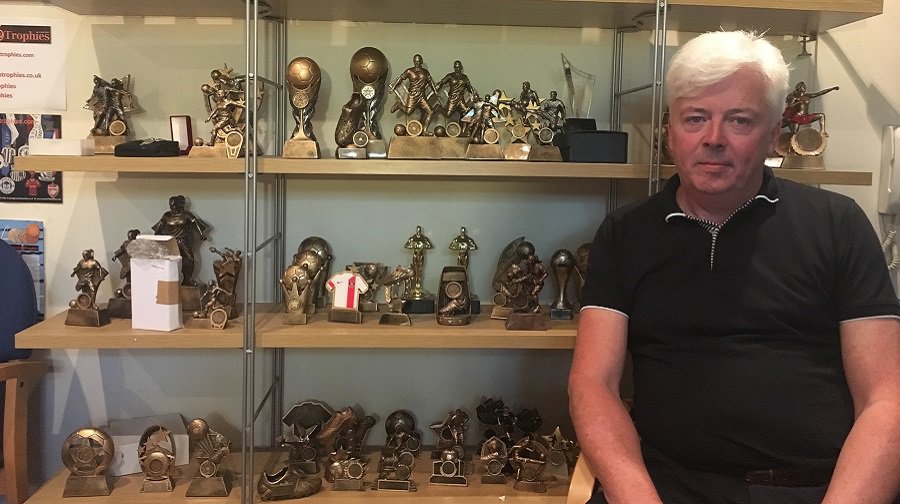 Marc Cowcher, managing director of Munich 72 Trophies in Bermondsey, fears the business may be priced out of the area after being served notice on his lease