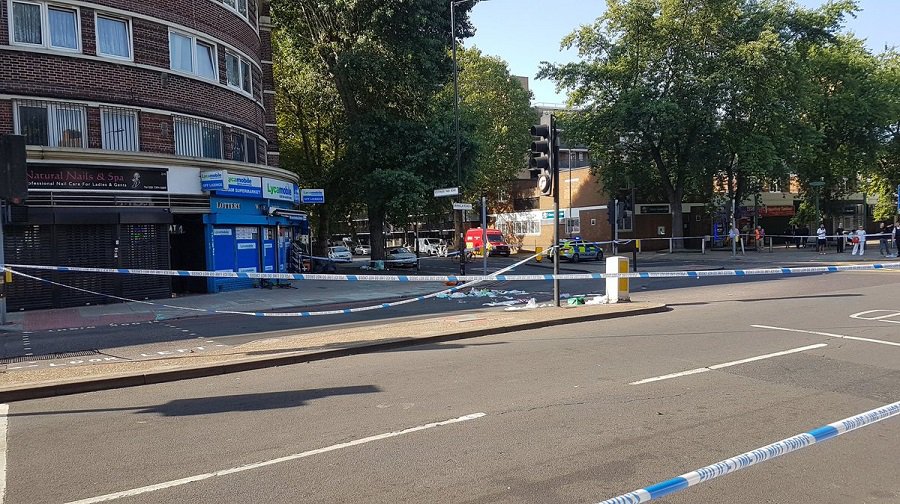 A male cyclist was taken to hospital with leg injuries following a collision involving a lorry in Jamaica Road, Bermondsey (Chris Wragg)