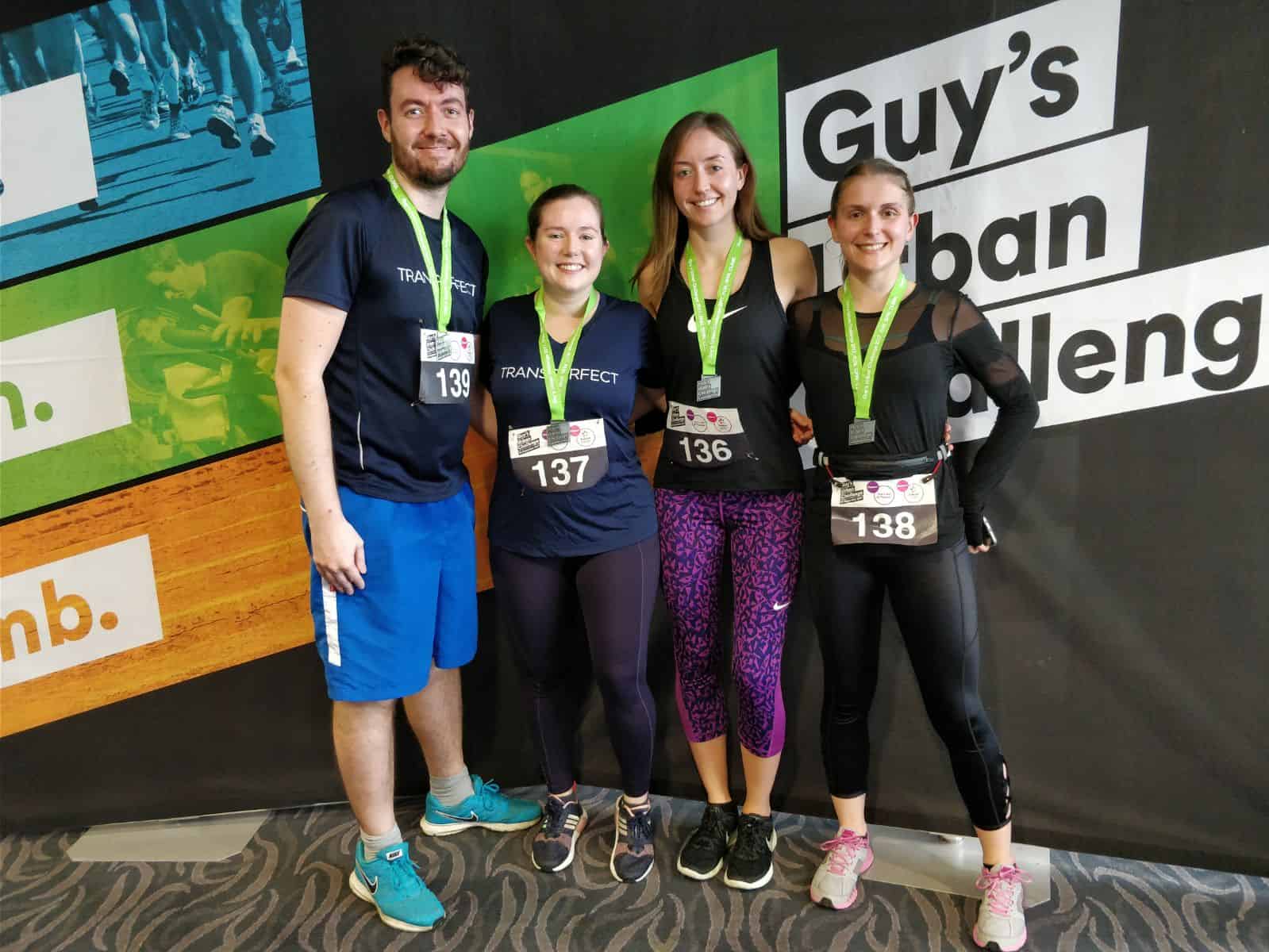James Powell (far left) at the Guy's Challenge fundraiser last year