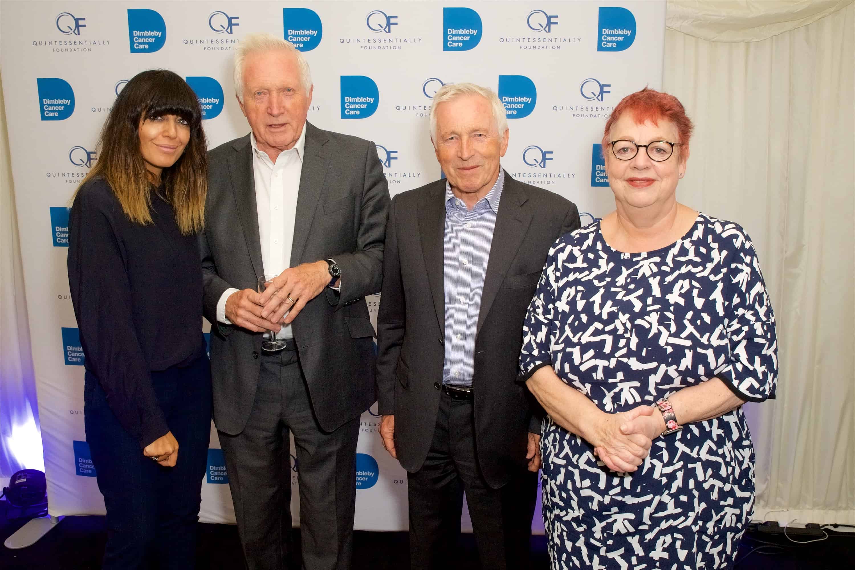 Claudia Winkleman, David Dimbleby, Jonathan Dimbleby and Jo Brand all attended the event