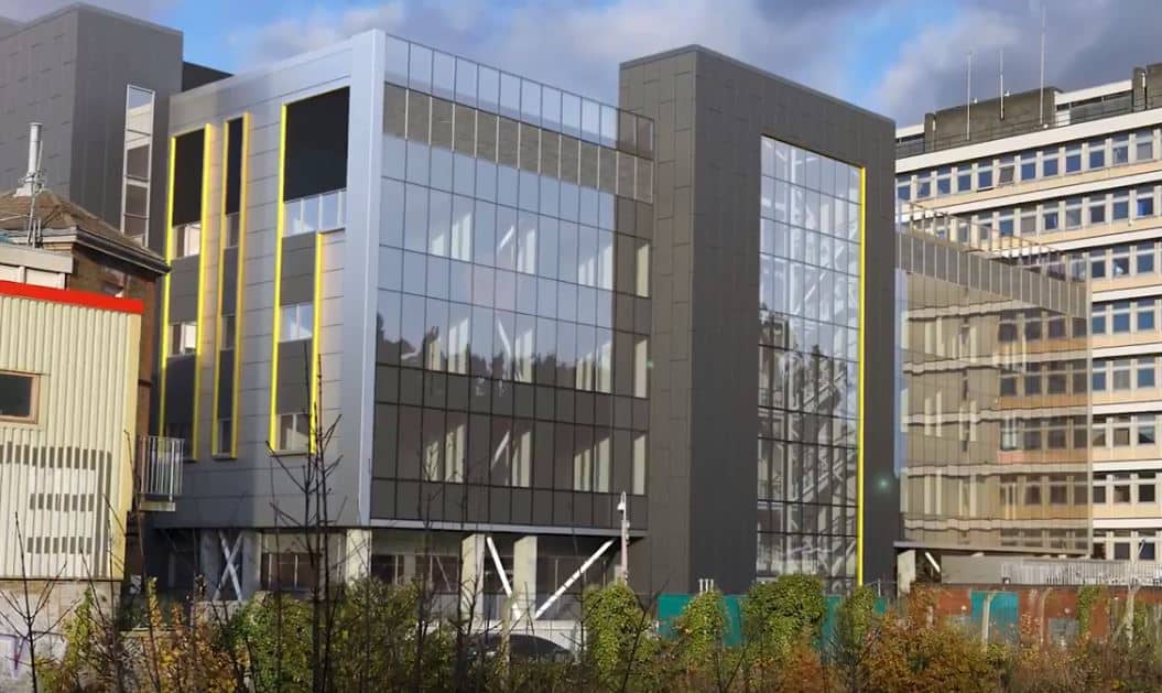The new critical care building has been delayed over 'signficant' fire safety concerns and bosses say they don't yet know when it will open (Image: YouTube / King's College Hospital)