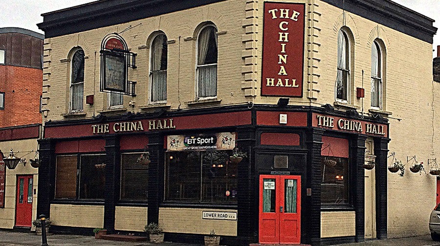 Image of China Hall pub in Rotherhithe which is now closed