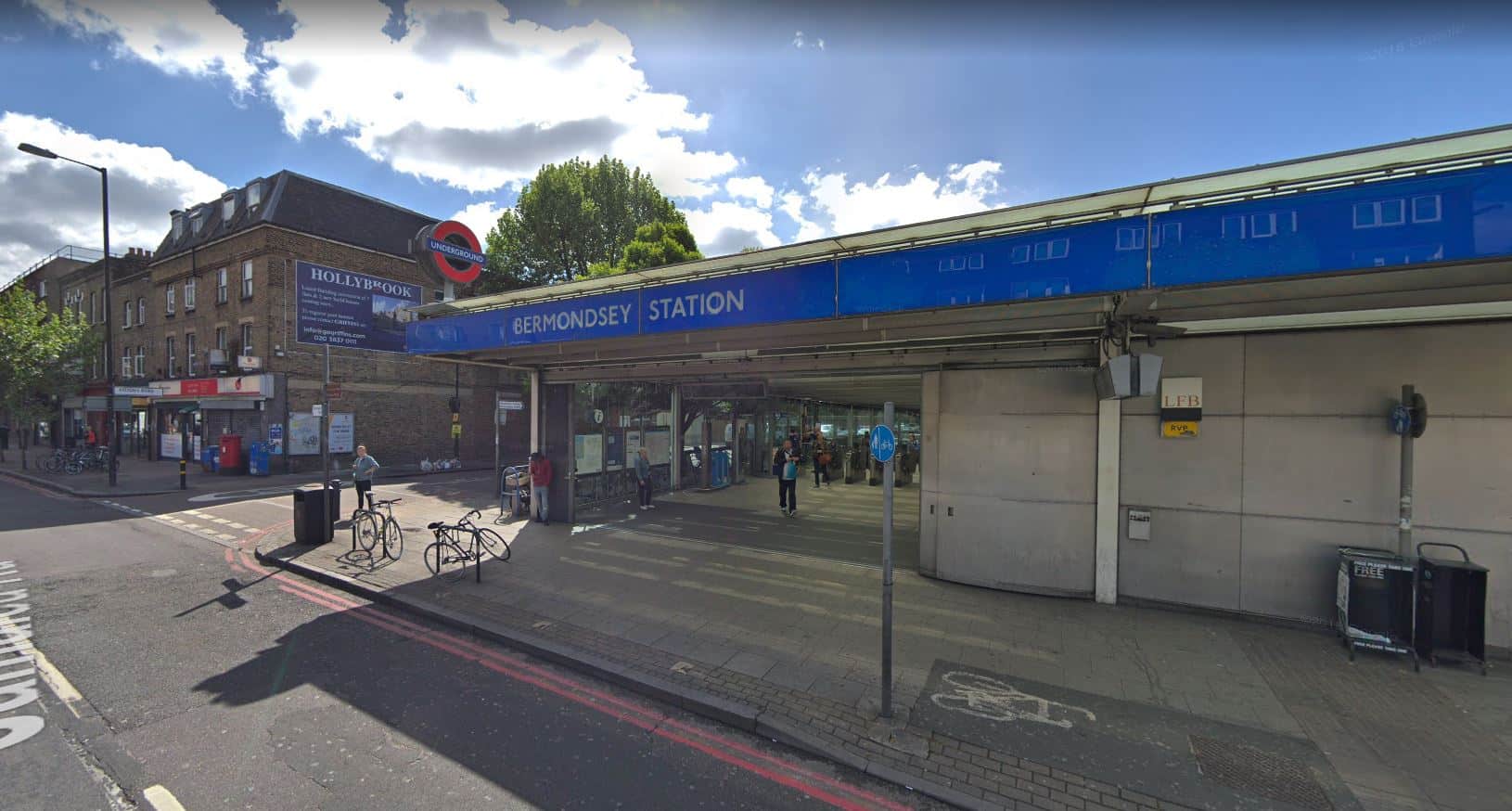 Image: Bermondsey tube (Image: Google maps)