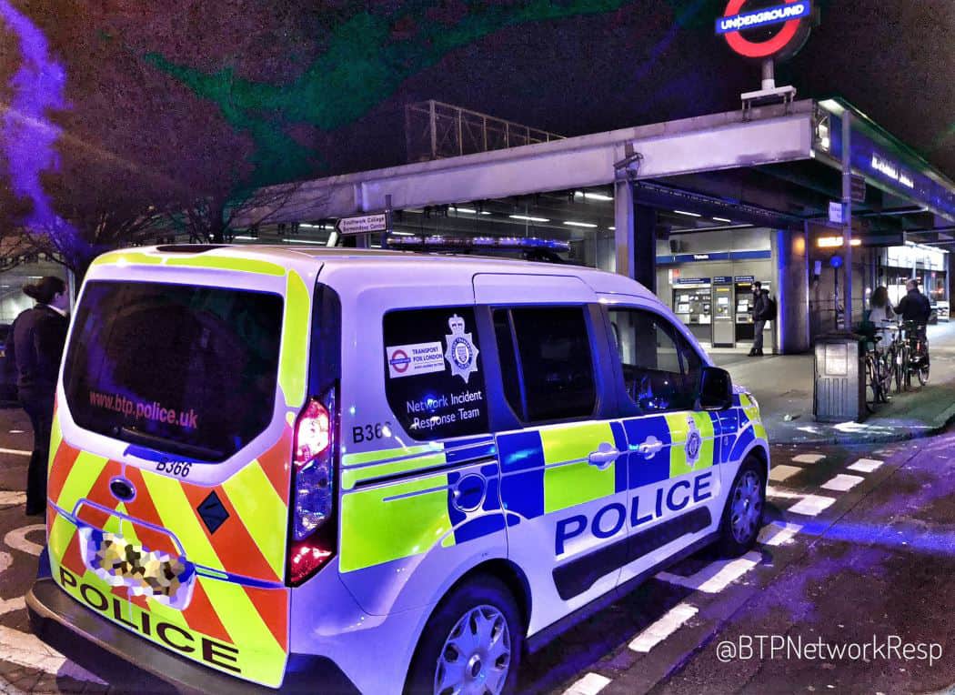 Police said the man's stab wounds are not life-threatening (Image: British Transport Police /@BTPNetworkResp)