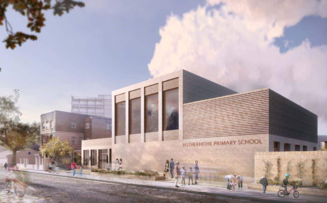 An artist's impression of how the new school site would look if the proposal is approved (Image: Feilden Clegg Bradley Studios)