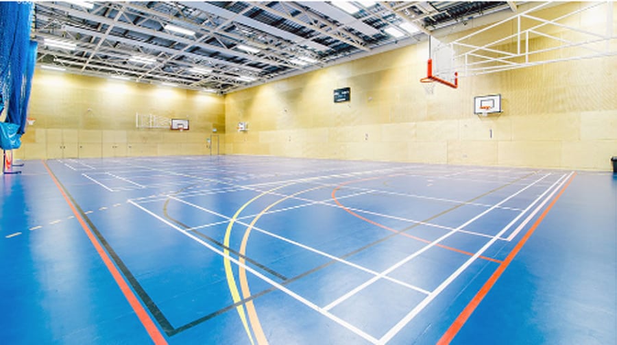 Sports hall at the Castle Centre