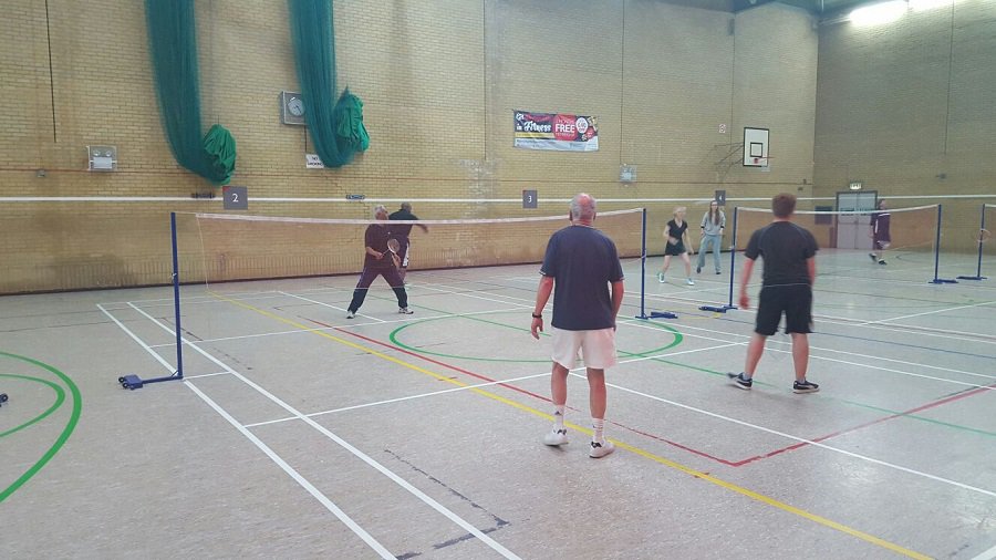 Badminton courts at The Castle Centre