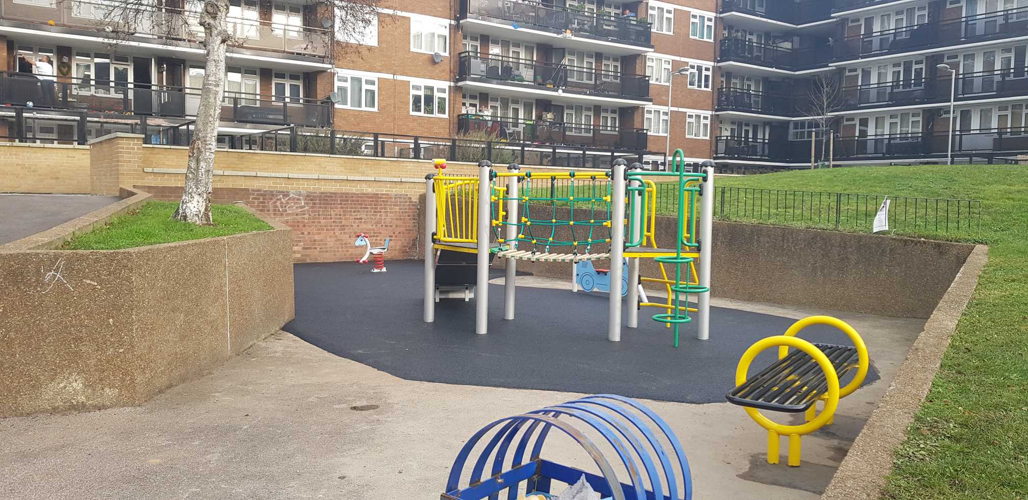 The new playground was the result of a resident's bid to the Cleaner, Greener Safer fund