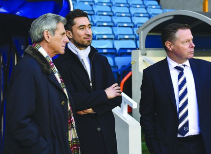 The club's chairman John Berylson, pictured with Steve Kavanagh and Lewisham Mayor Damien Egan