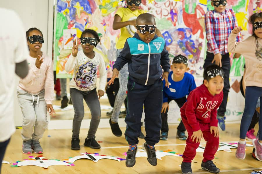 Artburst - Children at 'Play in a Day' session, a previous grant winner