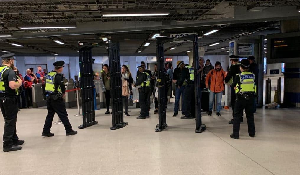 Police said the highly visible operation would send a message to criminals about crime on the transport network (Image: British Transport Police / Twitter)