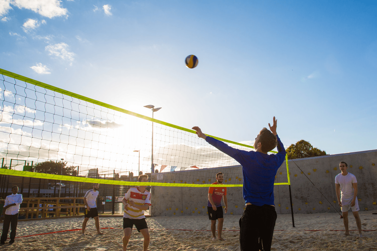 Bankside Open Spaces offers Beach Volleyball at Marlborough on Mondays.