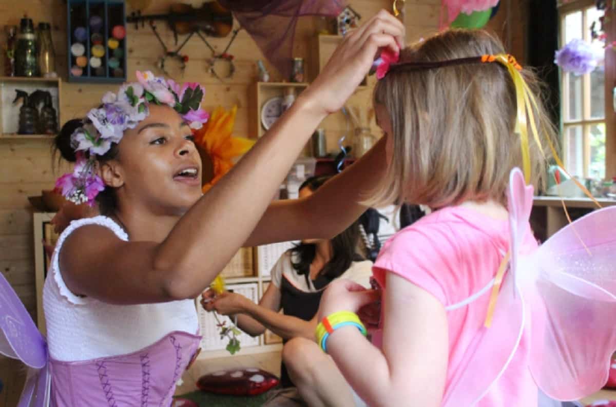 Children gain an immersive experience at Whippersnapper's Fairyland.