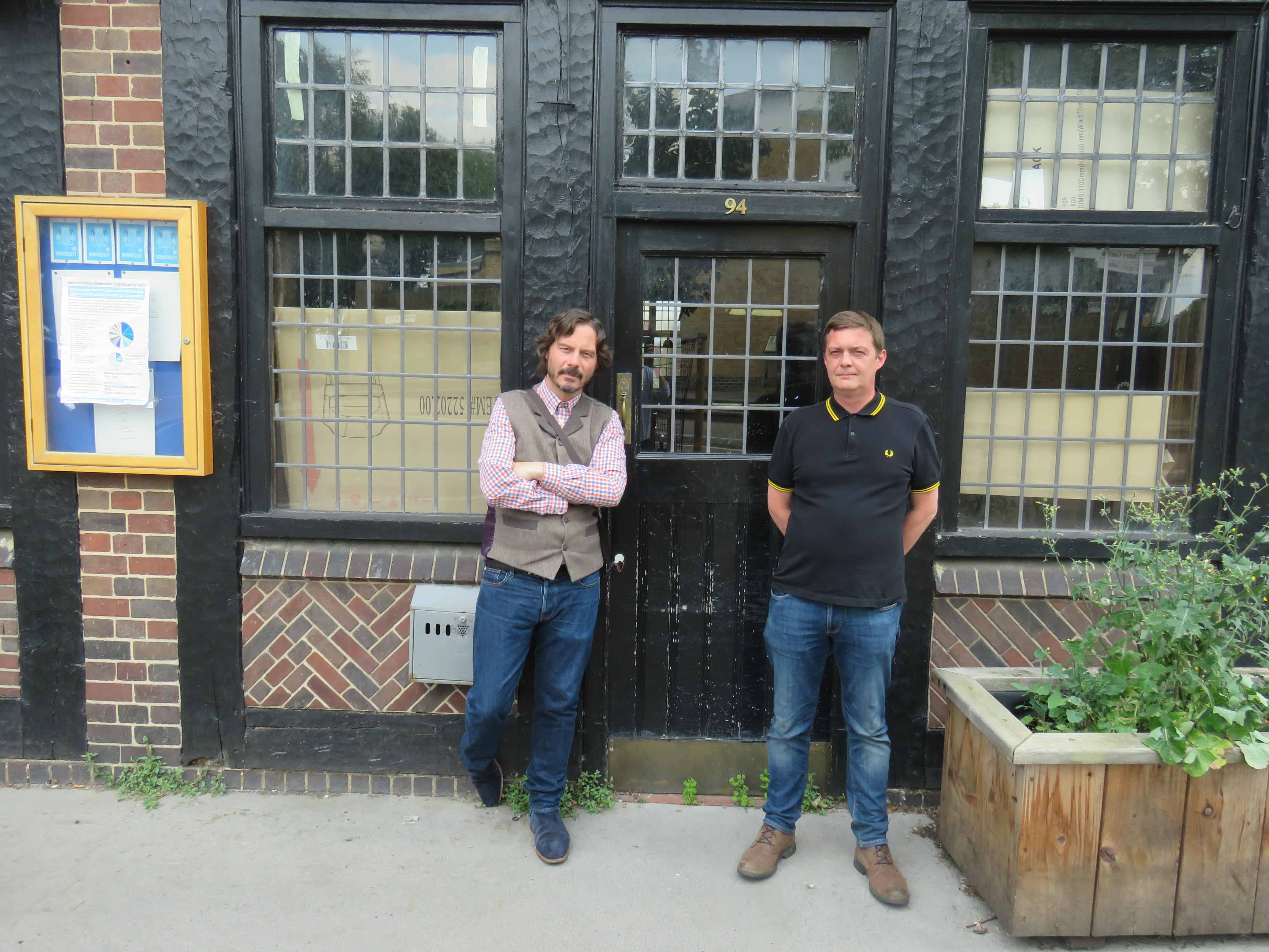 Campaigners Darren Chandler (left) and Richard O'Shea are battling the bring the iconic Berrmondsey boozer back to life