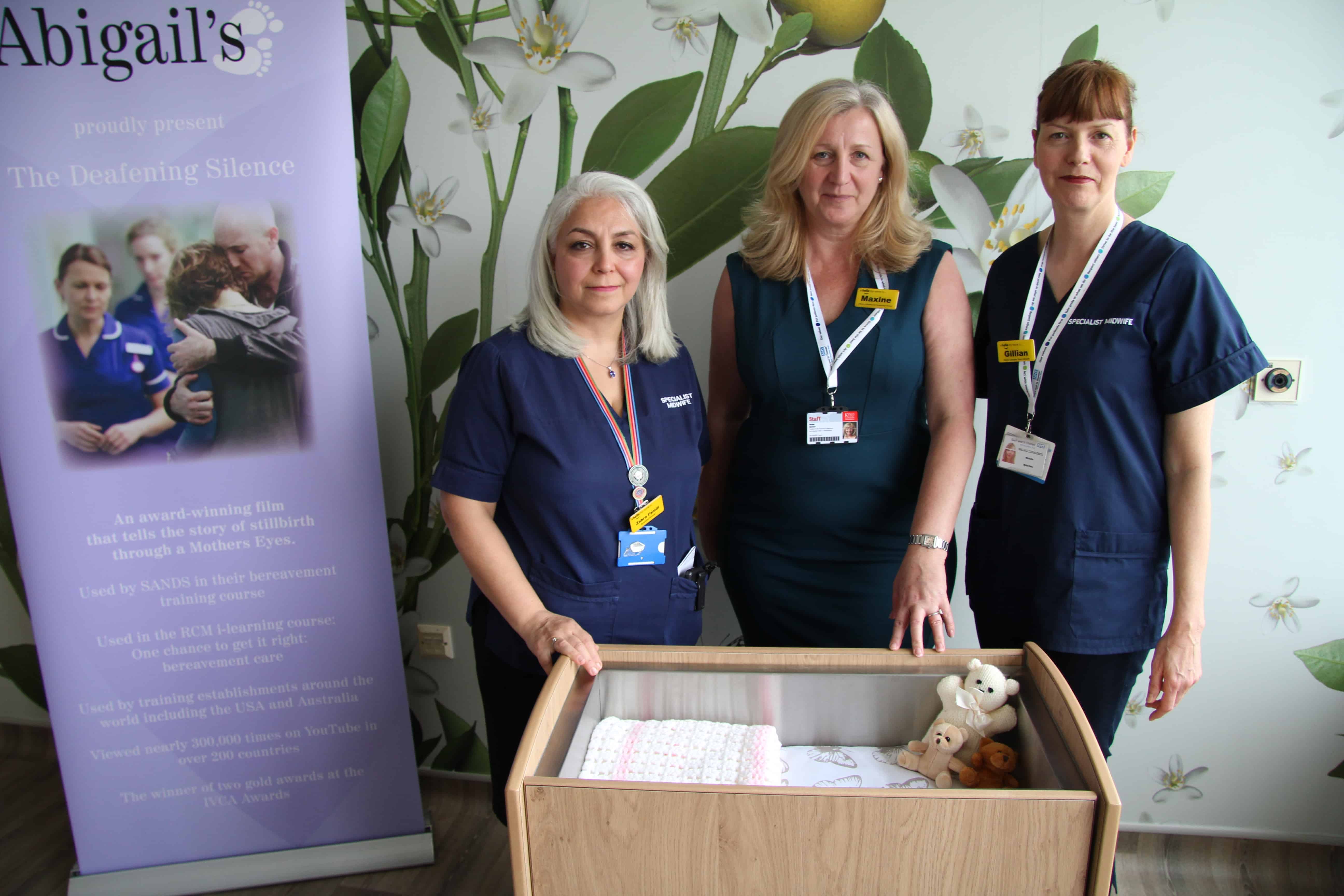 The cots were donated to St Thomas's by families who have experienced the tragedy of stillbirth