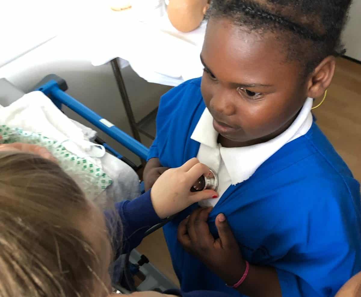 Learning to use a stethoscope