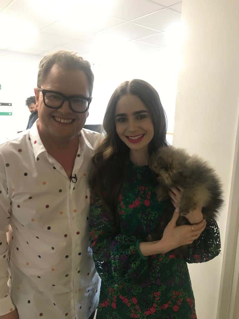 The local pup has met TV's chatty man, Alan Carr