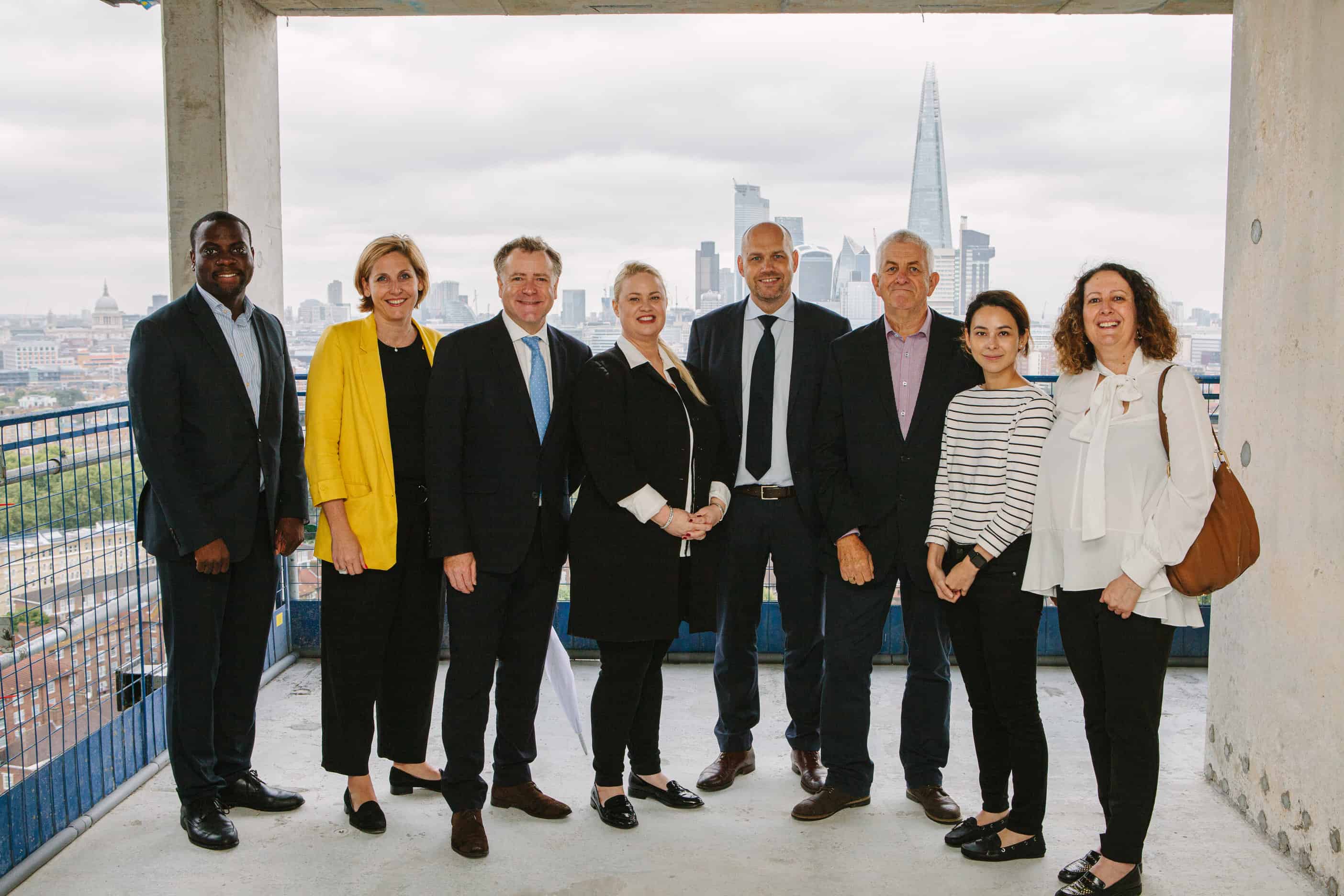 Lendlease and Southwark Council celebrate the 'topping out'