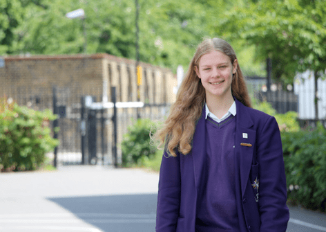 Melanie Kirchner (pictured) is among those celebrating their success at Camberwell's All Saints Academy today