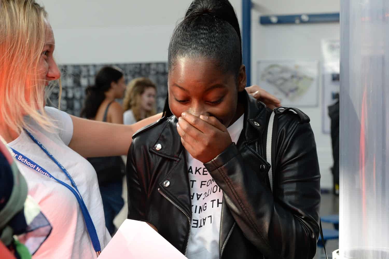 The Charter School North Dulwich. A Level results 15 Aug 19.
Photo: Tom Parkes