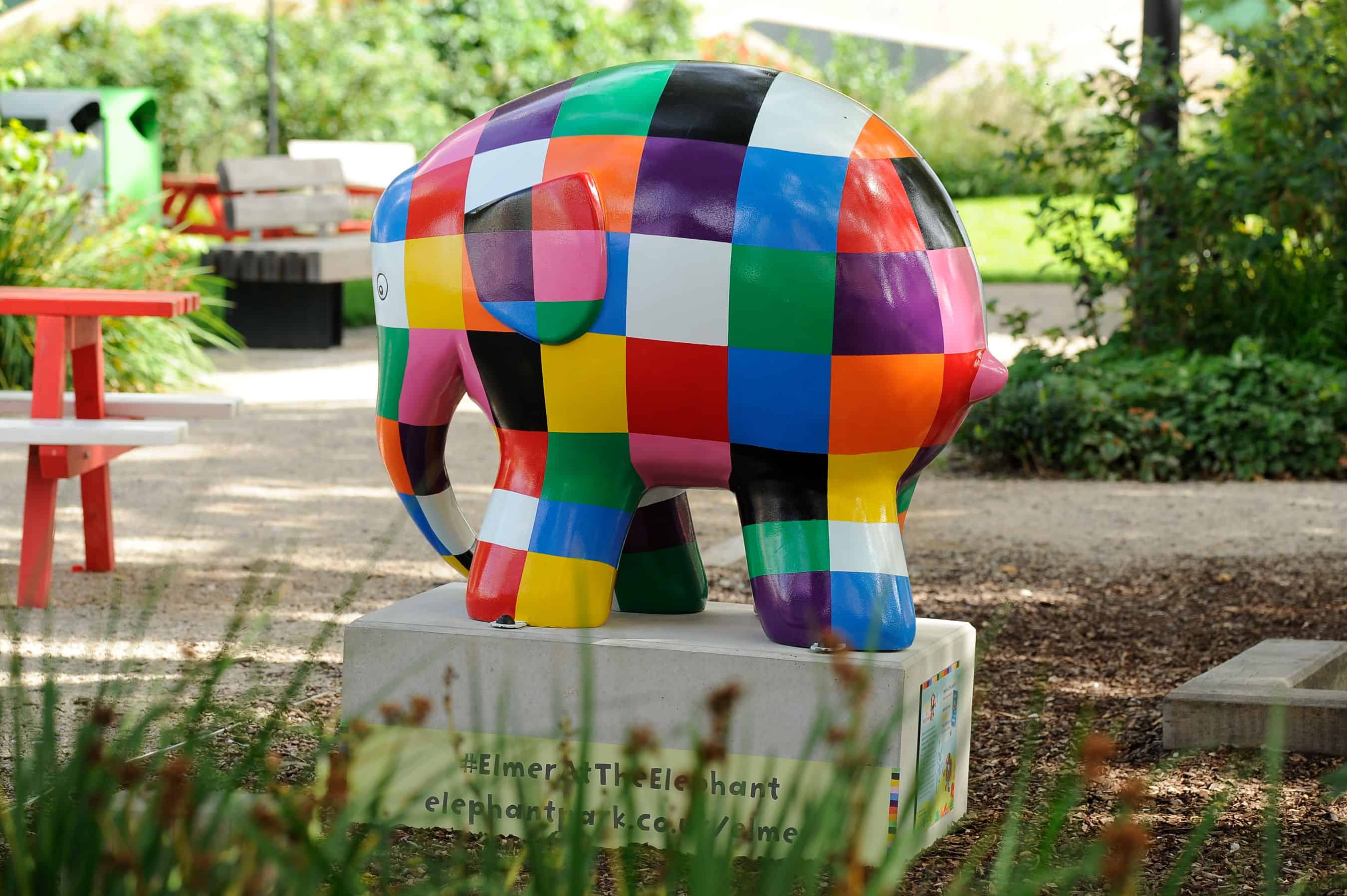 The iconic children's character Elmer the Elephant has come to Elephant and Castle in s series of sculptures