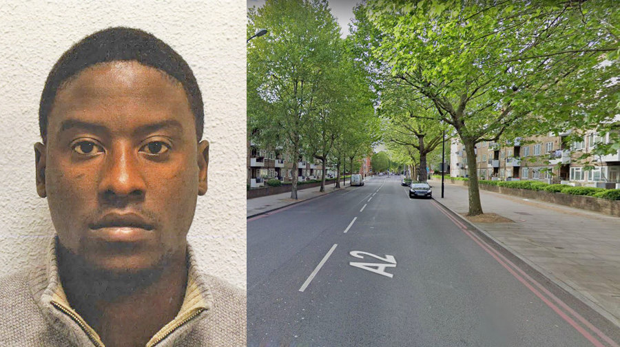 Left: Rapist Wilfred Marodza, Right: Great Dover Street, where one of the attacks started