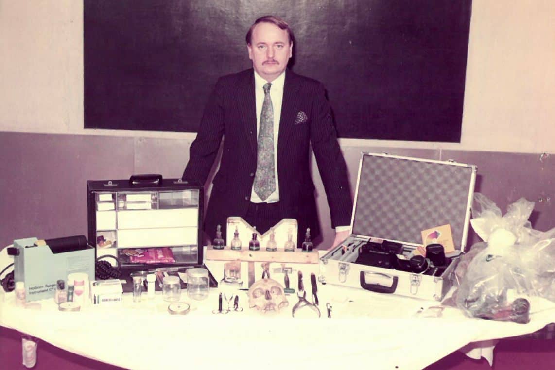 Former mortuary superintendent Peter Everett pictured in the 1980s