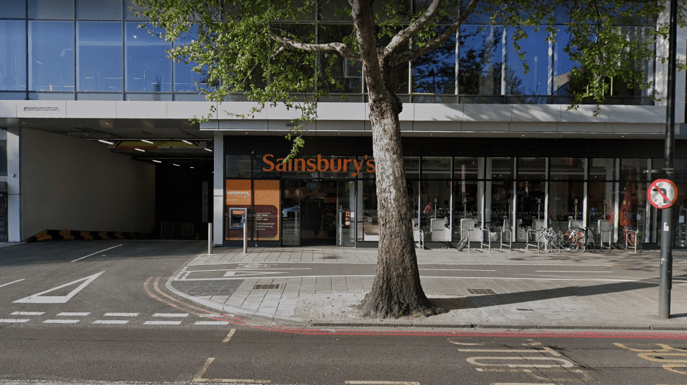 The incident happened outside Sainsbury's this afternoon