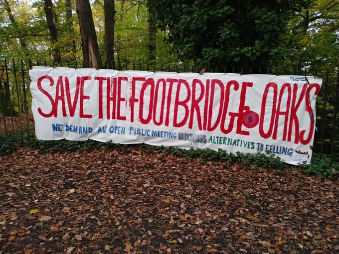 (c) Save the Footbridge Oaks campaign