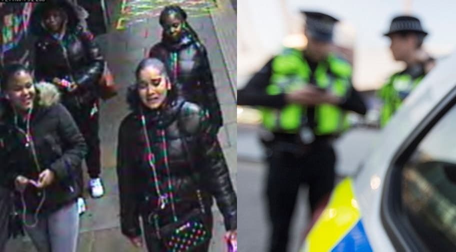 Officers want to identify the four women above left