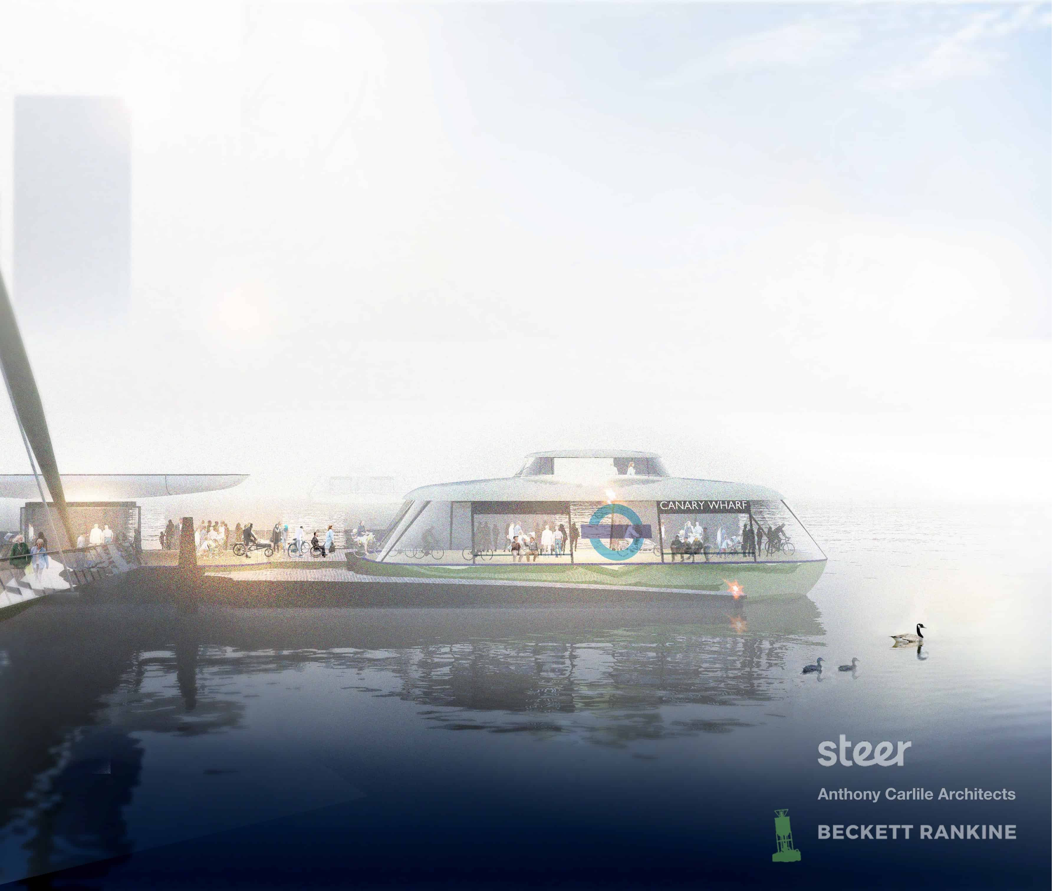 Artist impression of the ferry service