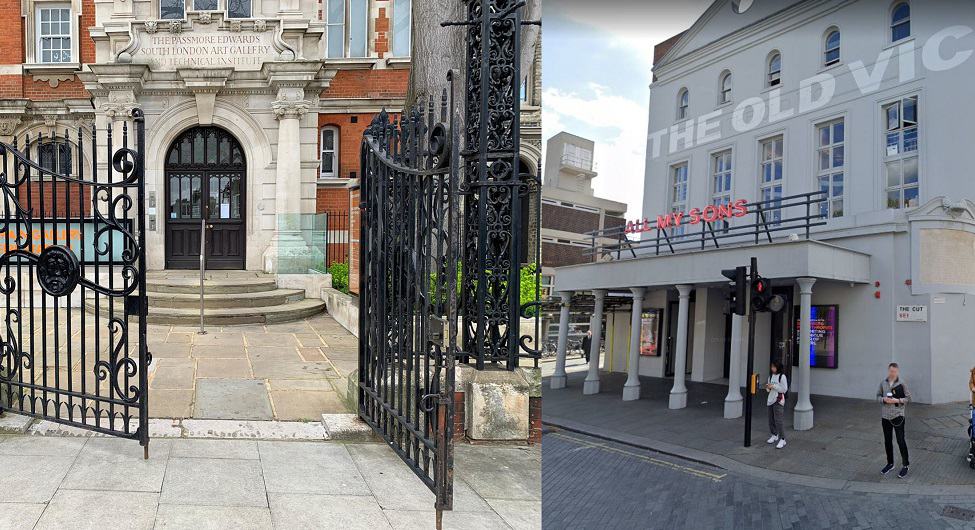 Left: South London Gallery. right: the Old Vic
