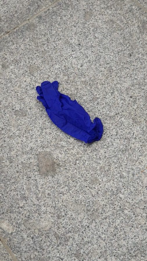 A discarded glove in Peckham