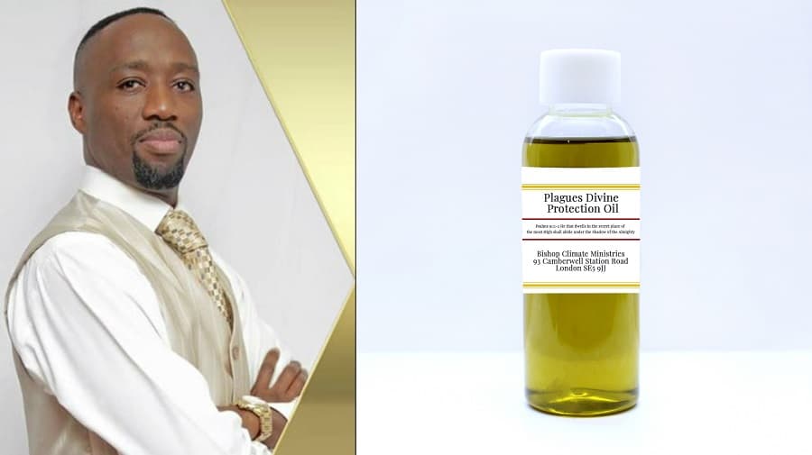 Left: Climate Wiseman, right: the so-called plague protection oil (Image Bishop Climate Ministries)
