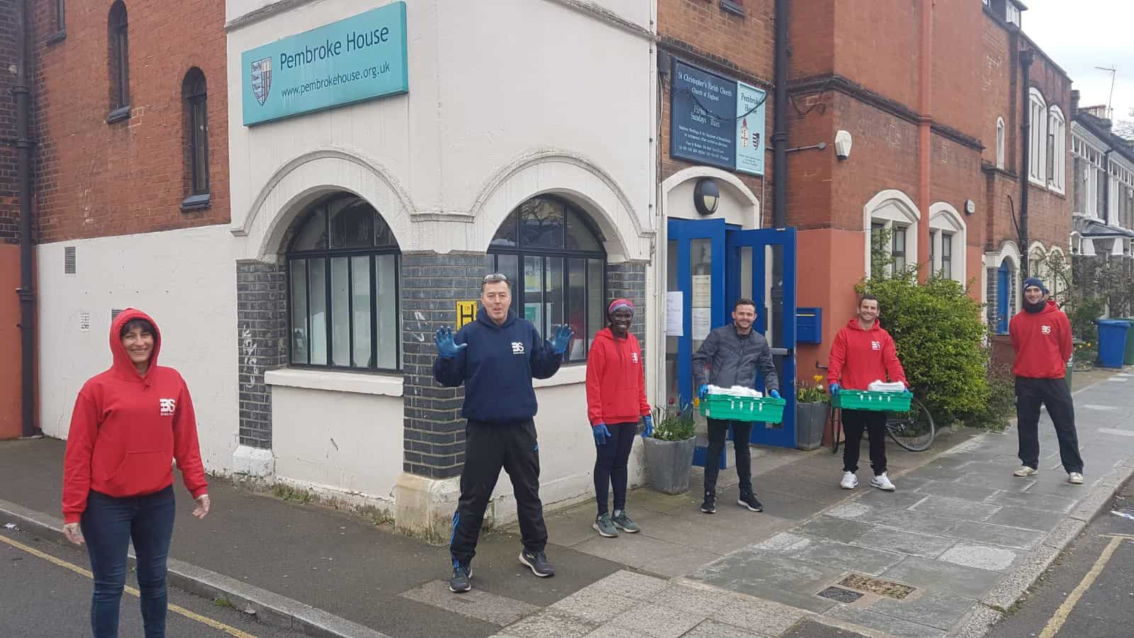 Pembroke House volunteers delivering food to Aylesbury Estate residents during lockdown
