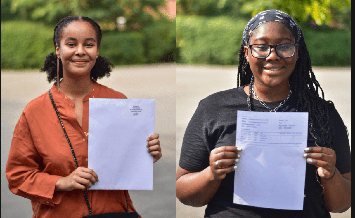 Mehad Ali and Cecille Quansah are set to become doctors after top grades today (pictured)