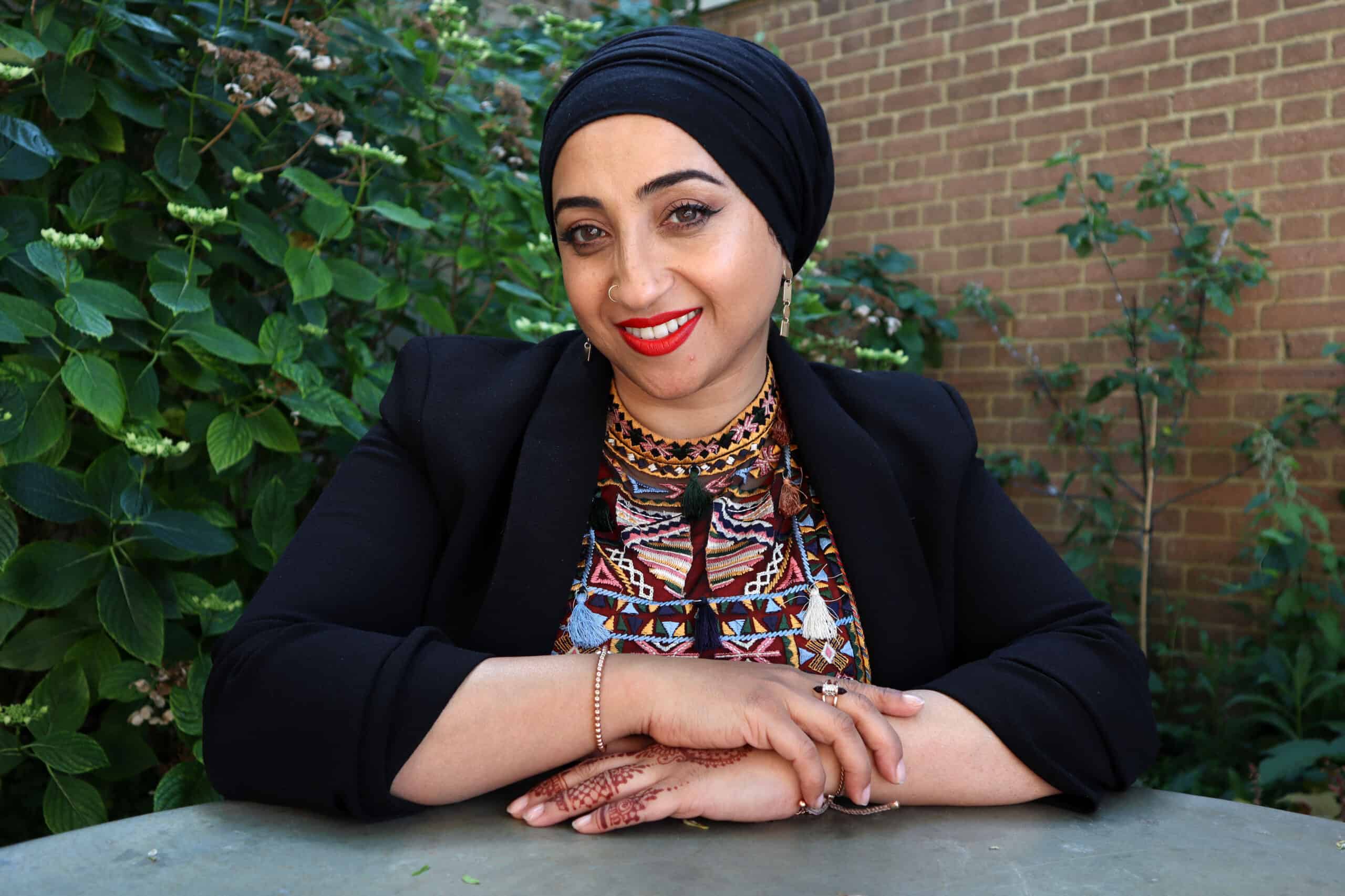 Hafsah Bashir, Jerwood Compton Poetry Fellow 2019-20. Supported by Jerwood Arts and Arts Council England. Image Mirren Kessling,