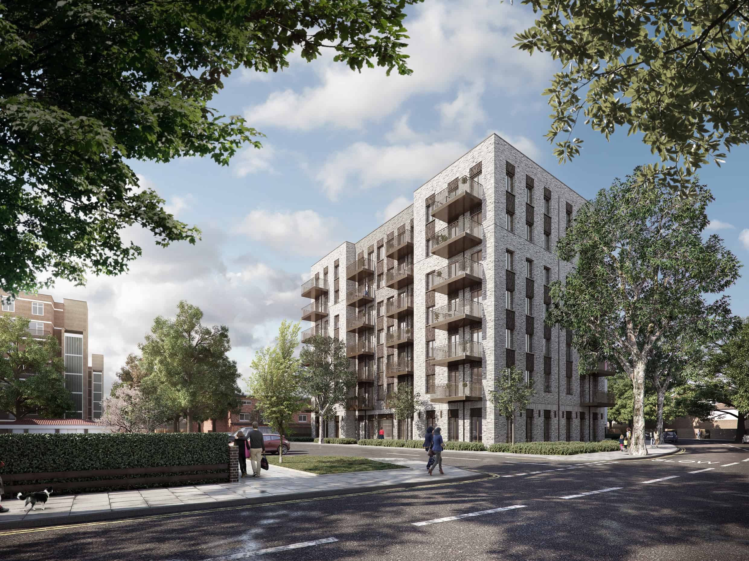 Developer impression of what the flats will look like, which has been approved by the Council